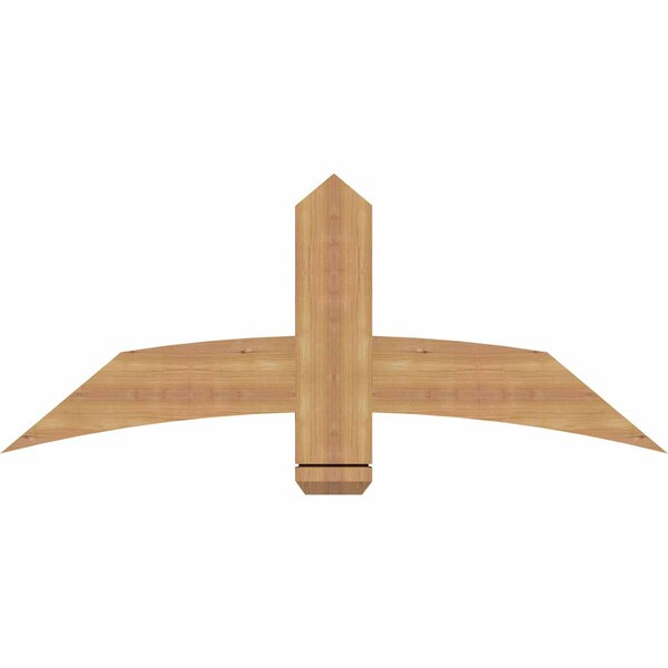 Ekena Millwork Bellingham Timber Gable Bracket, Western Red Cedar, 48"W x 20"H x 1 1/2"D x 5 1/2"F, 10/12 Pitch GBW048X20X0206BEL00SWR - main